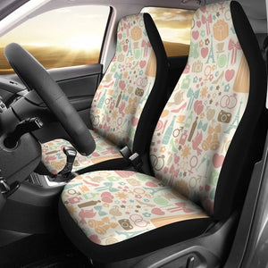 Wedding Car Seat Covers Set 2 Pc, Car Accessories Car Mats Covers Wedding Car Seat Covers Set 2 Pc, Car Accessories Car Mats Covers - Vegamart.com