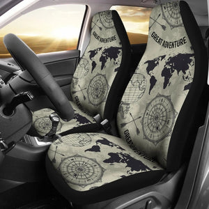 World Map Car Seat Covers Set 2 Pc, Car Accessories Car Mats Covers World Map Car Seat Covers Set 2 Pc, Car Accessories Car Mats Covers - Vegamart.com