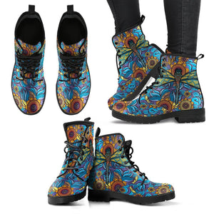 Abstract Dragonfly Handcrafted Boots