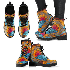 Abstract Sun Women's Leather Boots