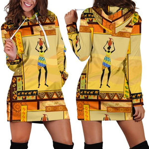 African Girl Design Hoodie Dress 3D Style Women All Over Print African Girl Design Hoodie Dress 3D Style Women All Over Print - Vegamart.com