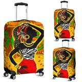 African Girl Print Luggage Cover Protector