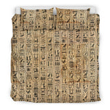 African Hieroglyphics Pattern Pillow & Duvet Covers Bedding Set