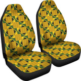 African Kente Print Pattern Seat Cover Car Seat Covers Set 2 Pc, Car Accessories Car Mats African Kente Print Pattern Seat Cover Car Seat Covers Set 2 Pc, Car Accessories Car Mats - Vegamart.com