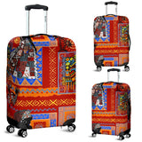 African Print Pattern Luggage Cover Protector
