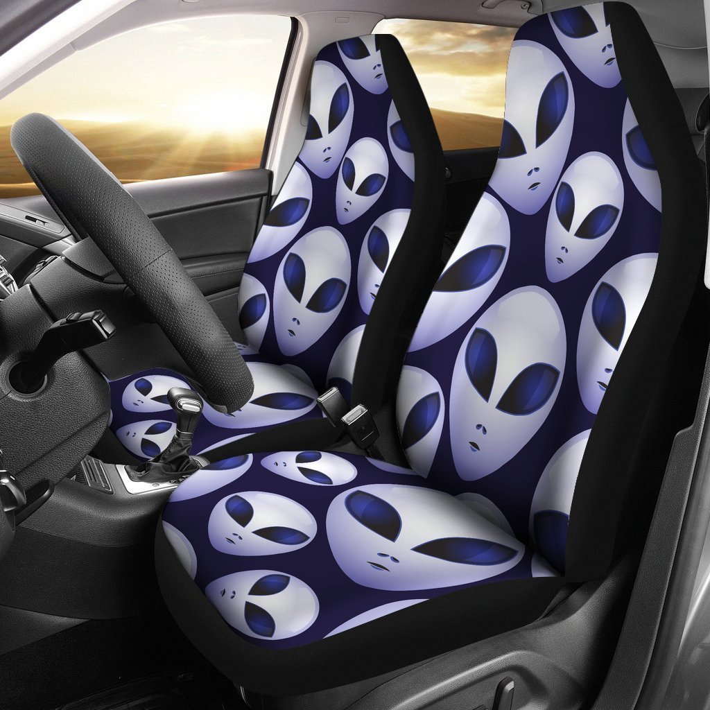 Alien Head Extraterrestrial Car Seat Covers Set 2 Pc, Car Accessories Car Mats Covers Alien Head Extraterrestrial Car Seat Covers Set 2 Pc, Car Accessories Car Mats Covers - Vegamart.com
