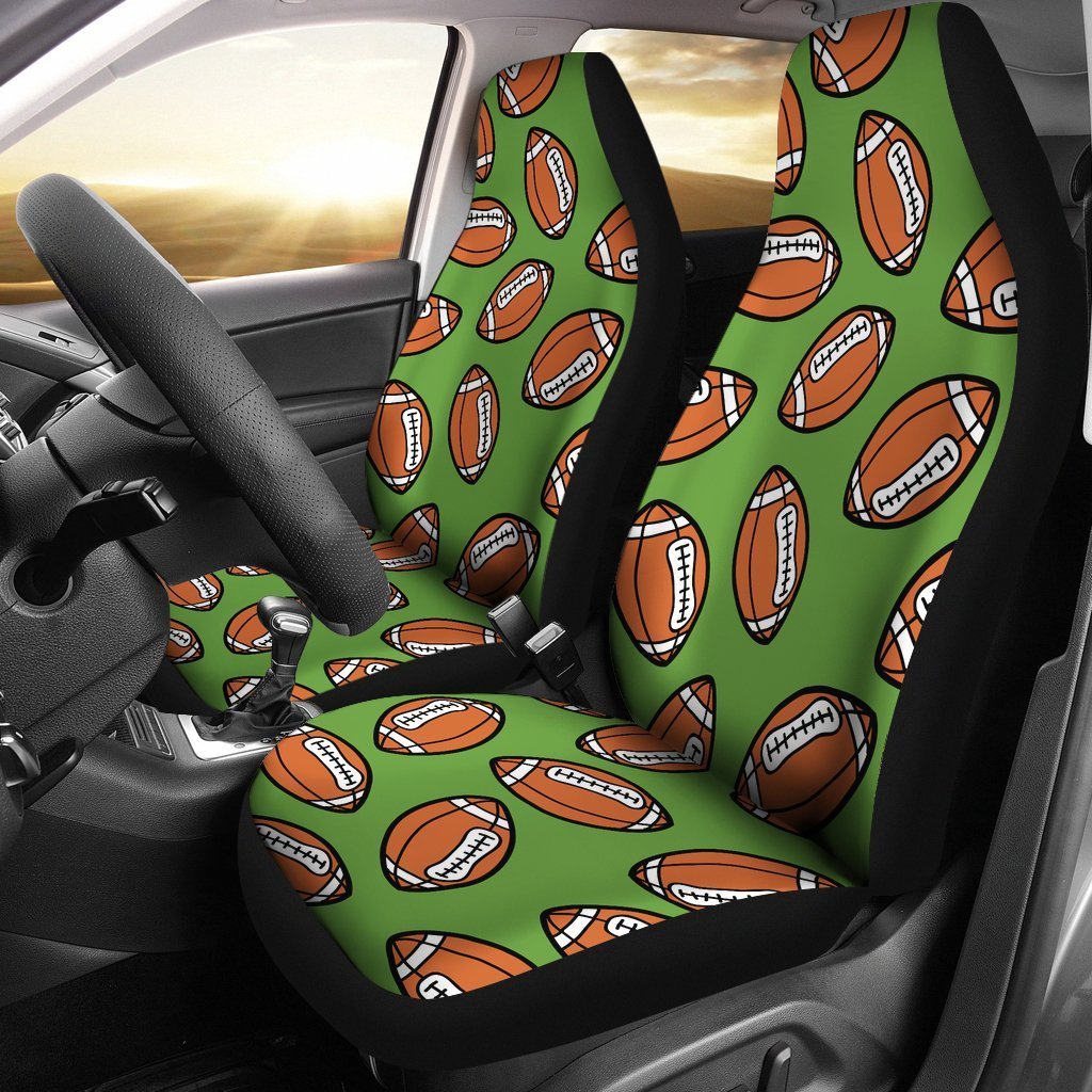 American Football On Green Design Car Seat Covers Set 2 Pc, Car Accessories Car Mats Covers American Football On Green Design Car Seat Covers Set 2 Pc, Car Accessories Car Mats Covers - Vegamart.com