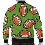 American Football Print Pattern Men Casual Bomber Jacket