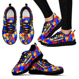Autism Awareness Black For Women And Men Sneakers Custom Shoes, Sneaker Running Shoes Autism Awareness Black For Women And Men Sneakers Custom Shoes, Sneaker Running Shoes - Vegamart.com