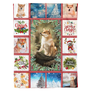 Shiba Inu Gorgeous Merry Christmas Dog Reindeer Xmas Fleece Blanket, Custom Blankets Shiba Inu Gorgeous Merry Christmas Dog Reindeer Xmas Fleece Blanket, Custom Blankets - Vegamart.com