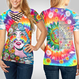 Hippie Flowers Girls I Am A Storm Lady Bandage T-Shirt Custom T Shirts Printing Hippie Flowers Girls I Am A Storm Lady Bandage T-Shirt Custom T Shirts Printing - Vegamart.com