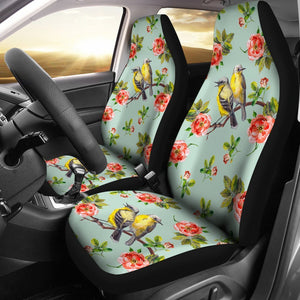 Bird With Red Flower Print Pattern Car Seat Covers Set 2 Pc, Car Accessories Car Mats Covers Bird With Red Flower Print Pattern Car Seat Covers Set 2 Pc, Car Accessories Car Mats Covers - Vegamart.com