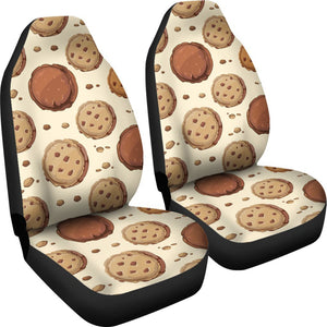 Biscuit Cookie Pattern Print Seat Cover Car Seat Covers Set 2 Pc, Car Accessories Car Mats Biscuit Cookie Pattern Print Seat Cover Car Seat Covers Set 2 Pc, Car Accessories Car Mats - Vegamart.com