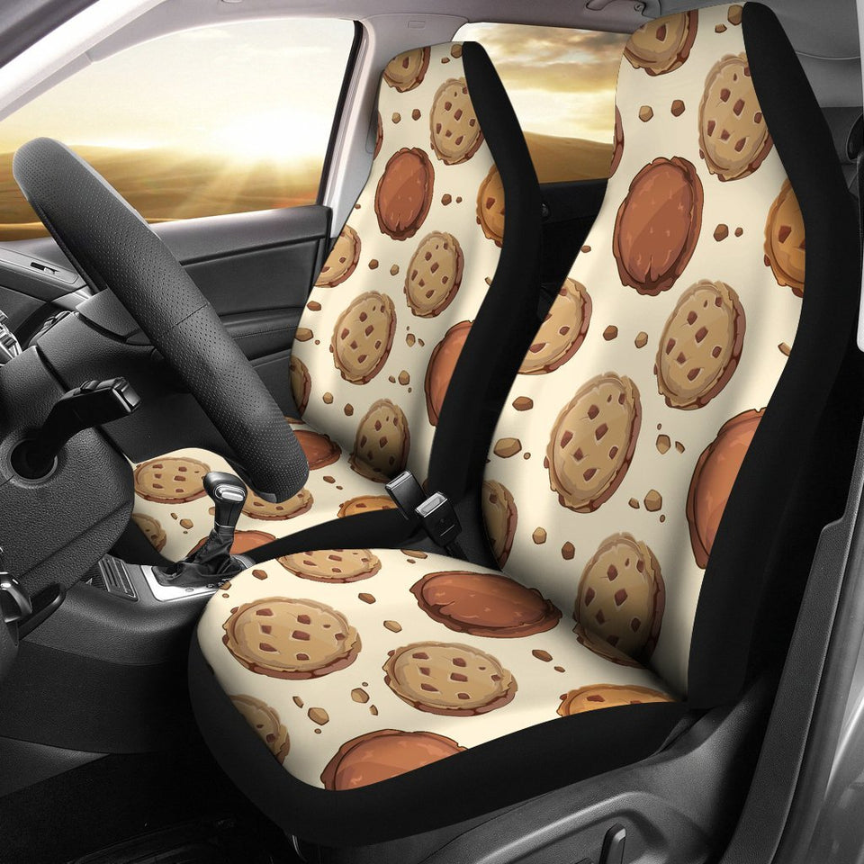 Biscuit Cookie Pattern Print Seat Cover Car Seat Covers Set 2 Pc, Car Accessories Car Mats Biscuit Cookie Pattern Print Seat Cover Car Seat Covers Set 2 Pc, Car Accessories Car Mats - Vegamart.com