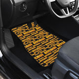 Bitcoin Pattern Print Design DO03 Car Floor Mats