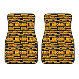 Bitcoin Pattern Print Design DO03 Car Floor Mats