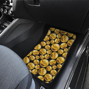 Bitcoin Pattern Print Design DO05 Car Floor Mats