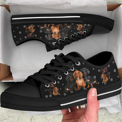 Dachshund Paws Low Top Shoes For Women, Shoes For Men Custom Shoes Dachshund Paws Low Top Shoes For Women, Shoes For Men Custom Shoes - Vegamart.com