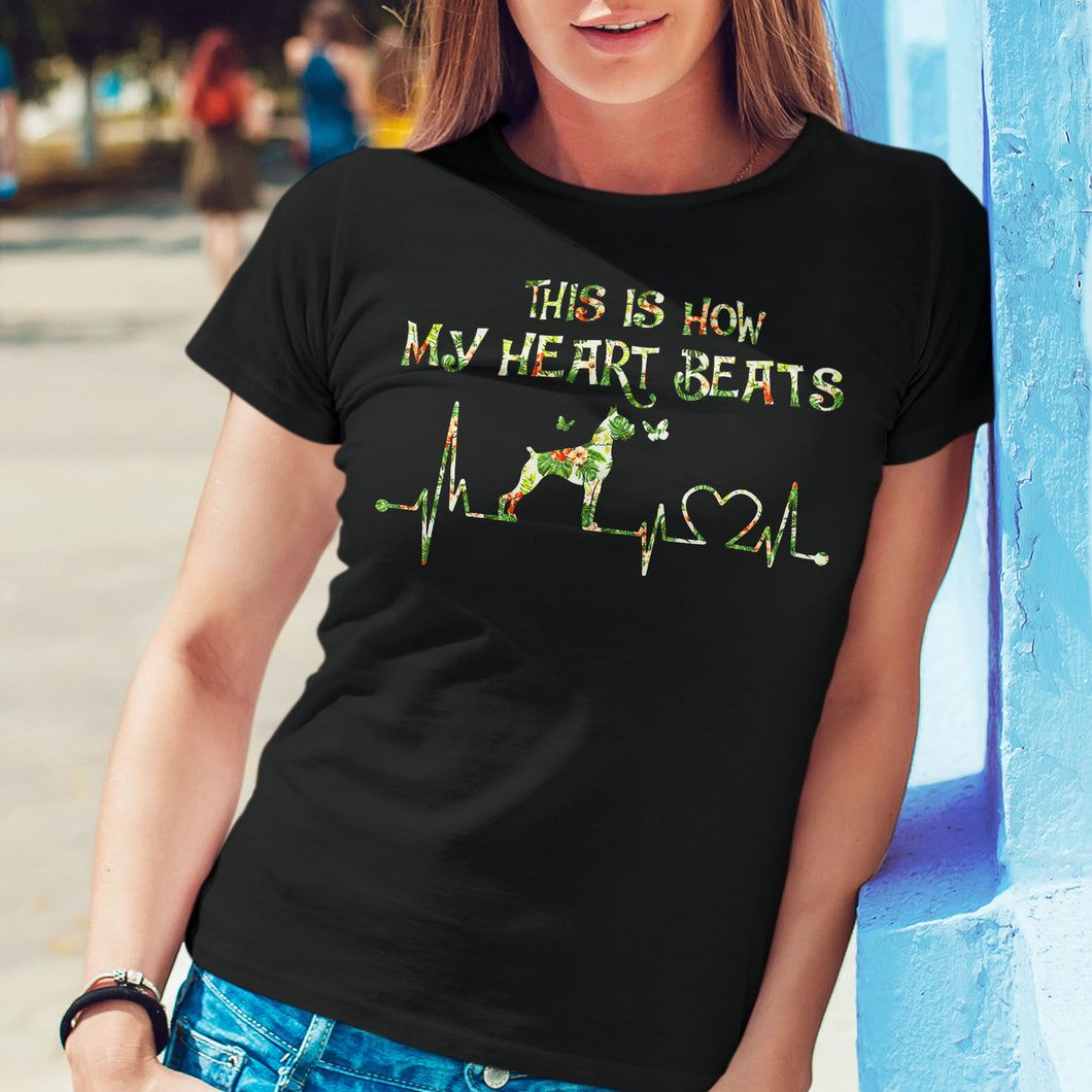Boxer How My Heart Beats T-Shirt Custom T Shirts Printing Boxer How My Heart Beats T-Shirt Custom T Shirts Printing - Vegamart.com