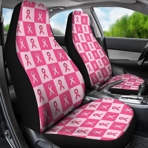 Breast Cancer Awareness Pink Ribbon Pattern Print Seat Cover Car Seat Covers Set 2 Pc, Car Accessories Car Mats Breast Cancer Awareness Pink Ribbon Pattern Print Seat Cover Car Seat Covers Set 2 Pc, Car Accessories Car Mats - Vegamart.com