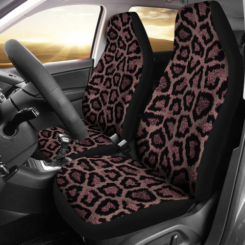 Brown Cheetah Leopard Pattern Print Seat Cover Car Seat Covers Set 2 Pc, Car Accessories Car Mats Brown Cheetah Leopard Pattern Print Seat Cover Car Seat Covers Set 2 Pc, Car Accessories Car Mats - Vegamart.com