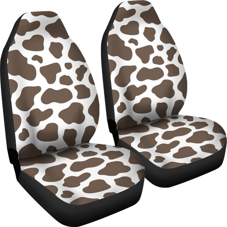 Brown Cow Pattern Print Seat Cover Car Seat Covers Set 2 Pc, Car Accessories Car Mats Brown Cow Pattern Print Seat Cover Car Seat Covers Set 2 Pc, Car Accessories Car Mats - Vegamart.com