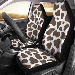 Brown Cow Pattern Print Seat Cover Car Seat Covers Set 2 Pc, Car Accessories Car Mats Brown Cow Pattern Print Seat Cover Car Seat Covers Set 2 Pc, Car Accessories Car Mats - Vegamart.com