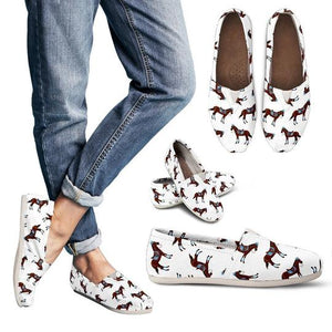 Brown Horse Pattern Casual Shoes Style Shoes For Women All Over Print Brown Horse Pattern Casual Shoes Style Shoes For Women All Over Print - Vegamart.com
