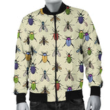 Bug Pattern Print Men Casual Bomber Jacket