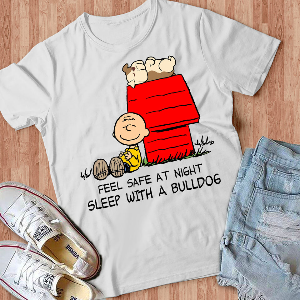 Bulldog Feel Safe T-Shirt Custom T Shirts Printing Bulldog Feel Safe T-Shirt Custom T Shirts Printing - Vegamart.com