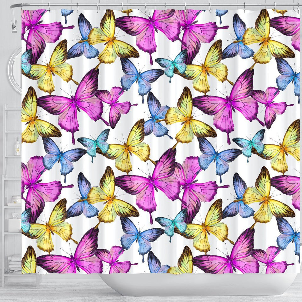 Butterfly Colorful Shower Curtain