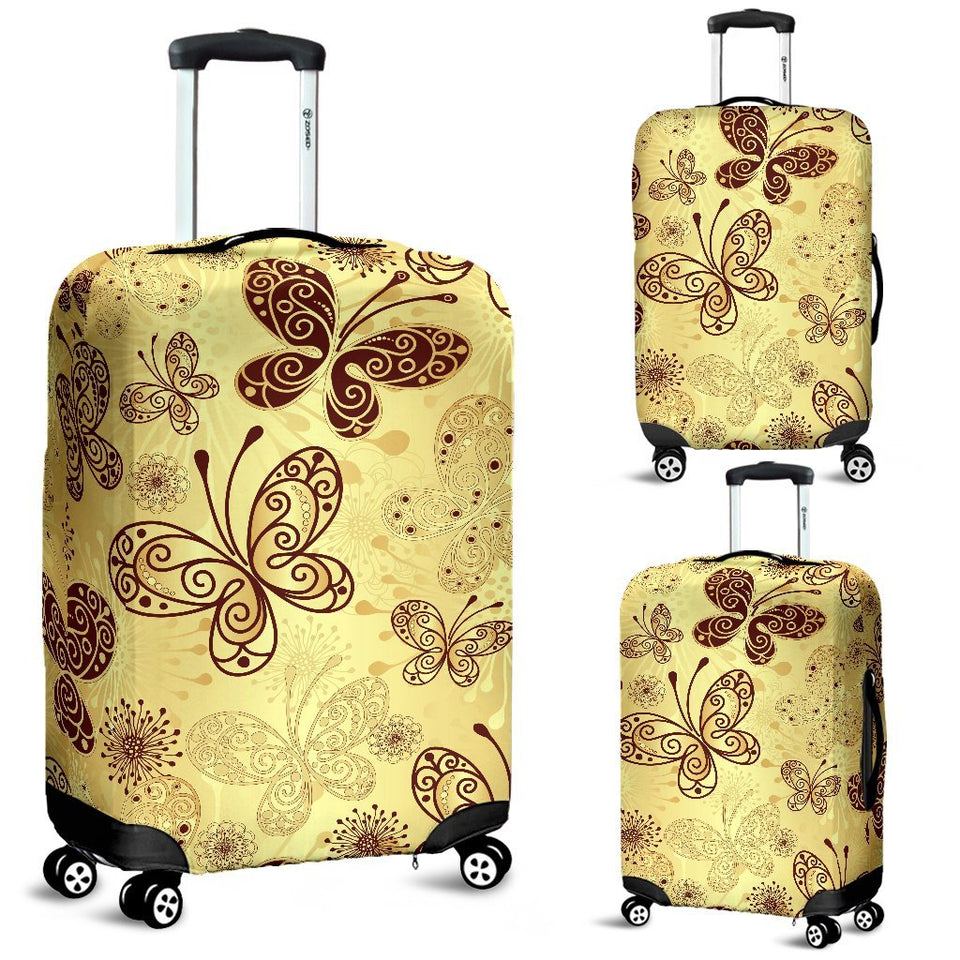 Butterfly Mandala Luggage Cover Protector