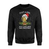 Just A Girl Who Love Beer And Merry Christmas Xmas Santa Claus Laugh Hat Light Gift Funny Apparel Clothing T-Shirt - Standard Fleece Sweatshirt Just A Girl Who Love Beer And Merry Christmas Xmas Santa Claus Laugh Hat Light Gift Funny Apparel Clothing T-Shirt - Standard Fleece Sweatshirt - Vegamart.com