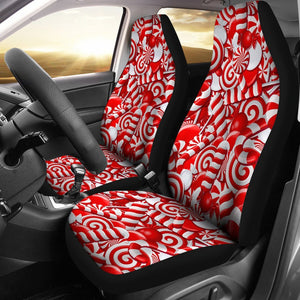 Cady Cane Print Pattern Seat Cover Car Seat Covers Set 2 Pc, Car Accessories Car Mats Cady Cane Print Pattern Seat Cover Car Seat Covers Set 2 Pc, Car Accessories Car Mats - Vegamart.com