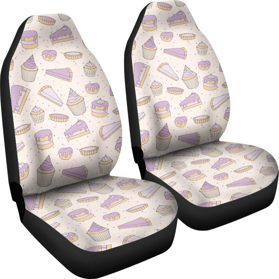 Cake Sweet Pattern Print Seat Cover Car Seat Covers Set 2 Pc, Car Accessories Car Mats Cake Sweet Pattern Print Seat Cover Car Seat Covers Set 2 Pc, Car Accessories Car Mats - Vegamart.com