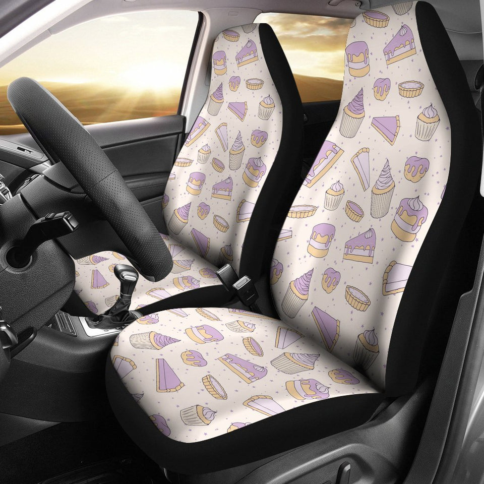 Cake Sweet Pattern Print Seat Cover Car Seat Covers Set 2 Pc, Car Accessories Car Mats Cake Sweet Pattern Print Seat Cover Car Seat Covers Set 2 Pc, Car Accessories Car Mats - Vegamart.com