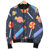 Candy Pattern Print Men Casual Bomber Jacket