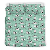 Cat Kitten Pattern Print Duvet Cover Bedding Set