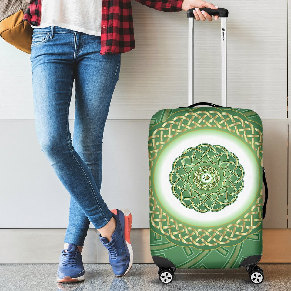 Celtic Green Luggage Cover Protector