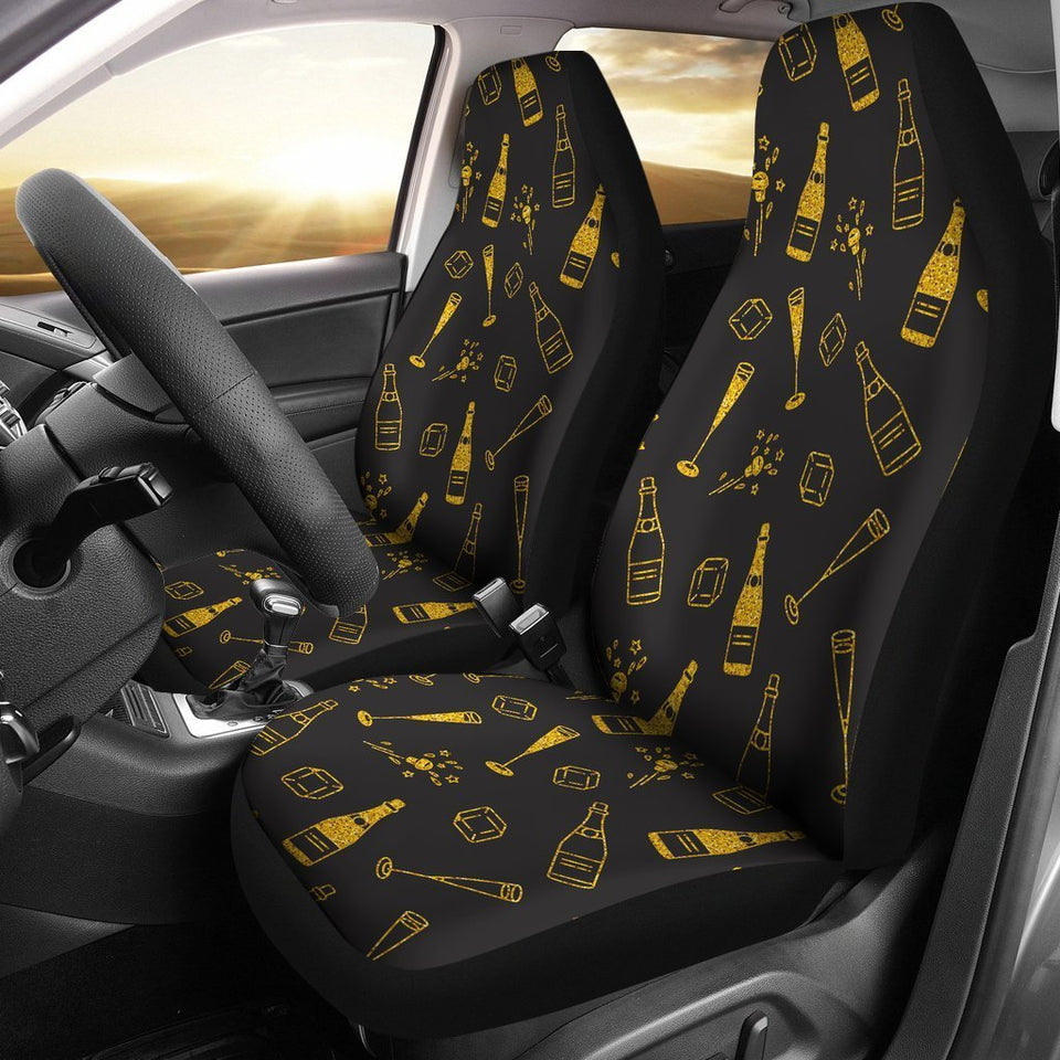 Champagne Gold Glitter Pattern Print Universal Seat Cover Car Seat Covers Set 2 Pc, Car Accessories Car Mats Champagne Gold Glitter Pattern Print Universal Seat Cover Car Seat Covers Set 2 Pc, Car Accessories Car Mats - Vegamart.com