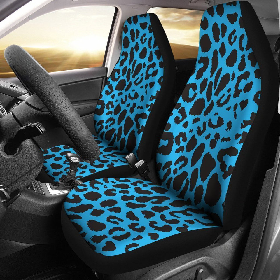 Cheetah Blue Print Pattern Car Seat Covers Set 2 Pc, Car Accessories Car Mats Covers Cheetah Blue Print Pattern Car Seat Covers Set 2 Pc, Car Accessories Car Mats Covers - Vegamart.com