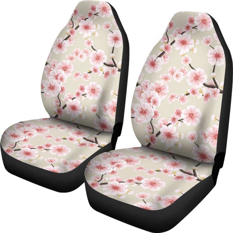 Cherry Blossom Sakura Seat Cover Car Seat Covers Set 2 Pc, Car Accessories Car Mats Cherry Blossom Sakura Seat Cover Car Seat Covers Set 2 Pc, Car Accessories Car Mats - Vegamart.com