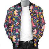 Chess Colorful Pattern Print Men Casual Bomber Jacket