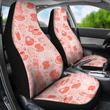 Coffee Pink Pattern Print Seat Cover Car Seat Covers Set 2 Pc, Car Accessories Car Mats Coffee Pink Pattern Print Seat Cover Car Seat Covers Set 2 Pc, Car Accessories Car Mats - Vegamart.com