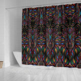 Colorful Art Wolf  Shower Curtain