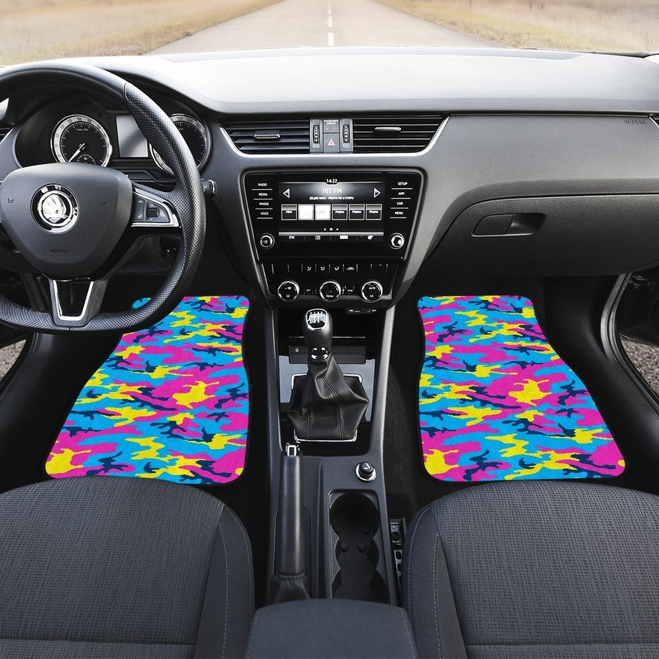 Colorful Camo Car Floor Mats