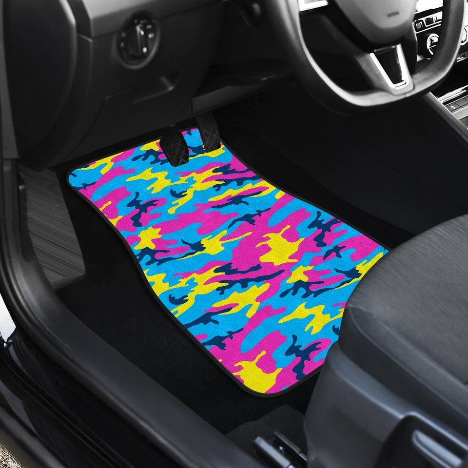 Colorful Camo Car Floor Mats