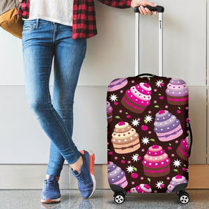 Cupcake Print Luggage Cover Protector