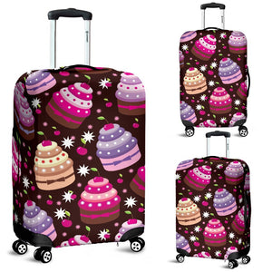 Cupcake Print Luggage Cover Protector