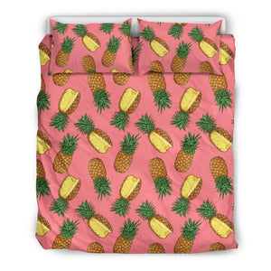 Cutting Pineapple Pink Bedding Set